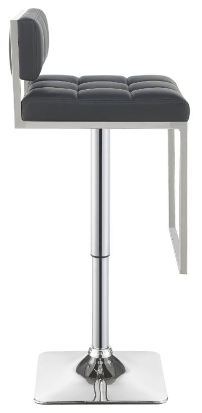 Alameda Adjustable Bar Stool Chrome and Grey