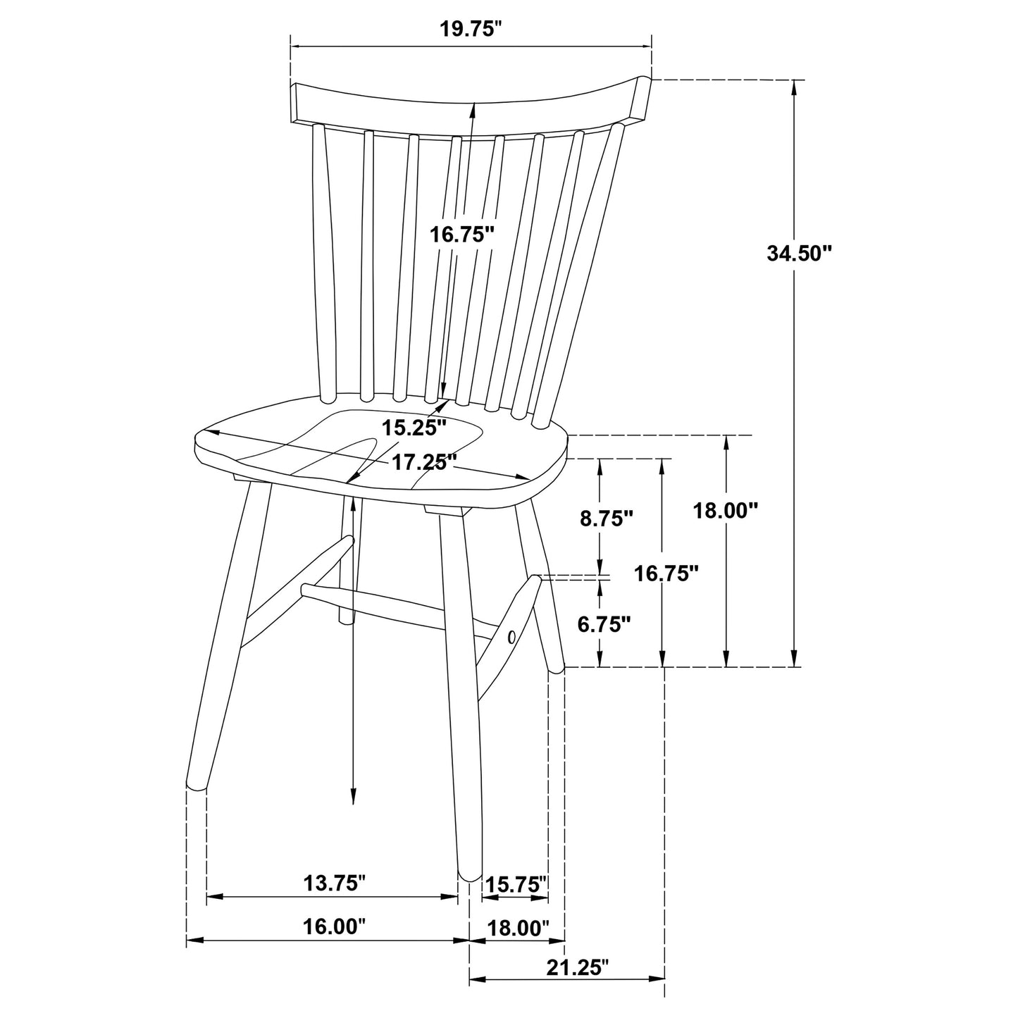 Hollyoak 5-piece Rectangular Dining Set Walnut and Black