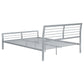 Cooper Metal Queen Open Frame Bed Silver