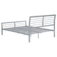 Cooper Metal Twin Open Frame Bed Silver