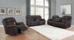 Greer 3-piece Upholstered Reclining Sofa Set Brown