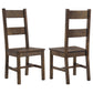 Coleman Dining Side Chair Rustic Golden Brown (Set of 2)