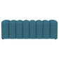 Summer Fabric Upholstered Tufted Accent Bench Peacock Blue