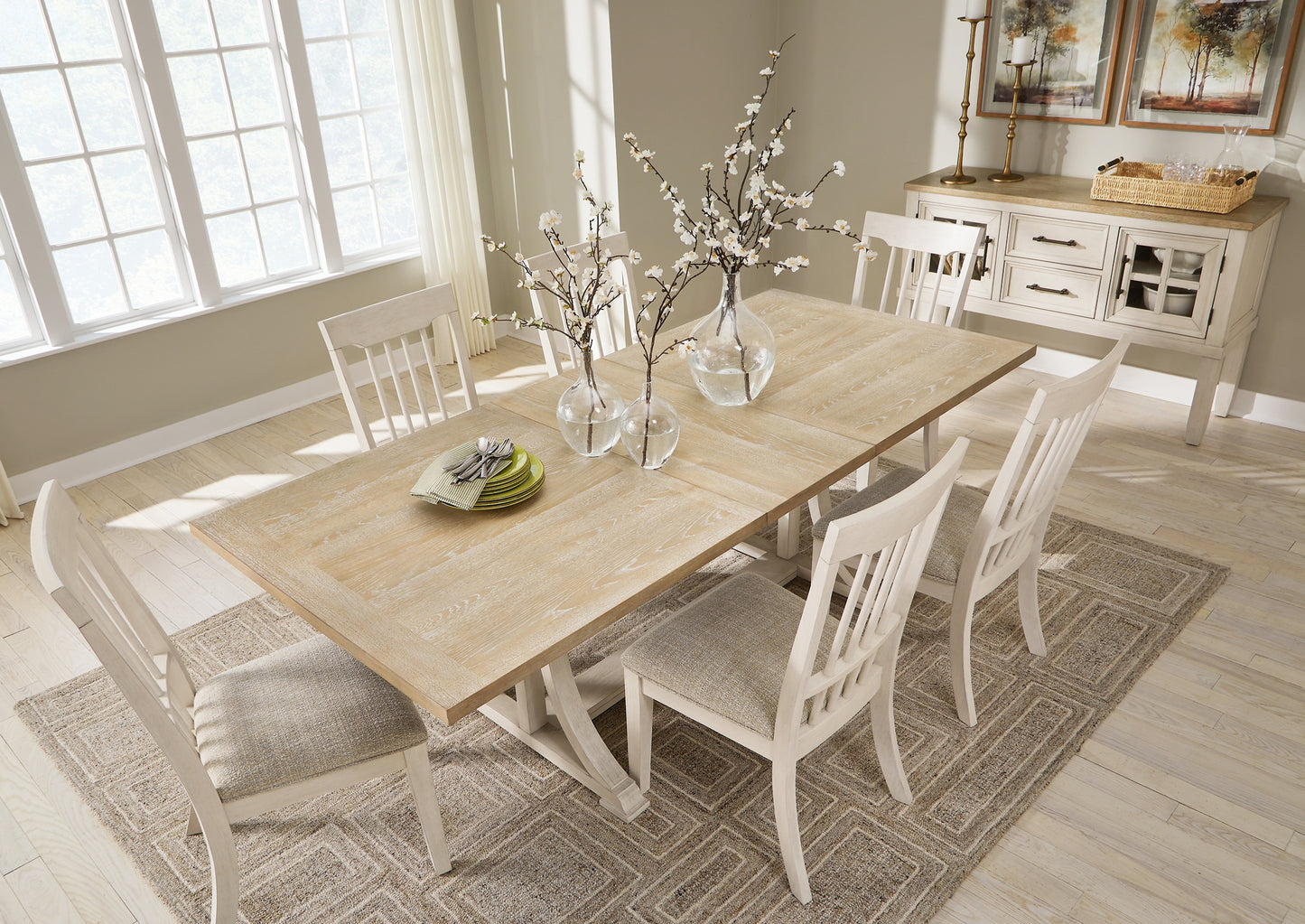 Shaybrock Dining Table and 6 Chairs with Storage