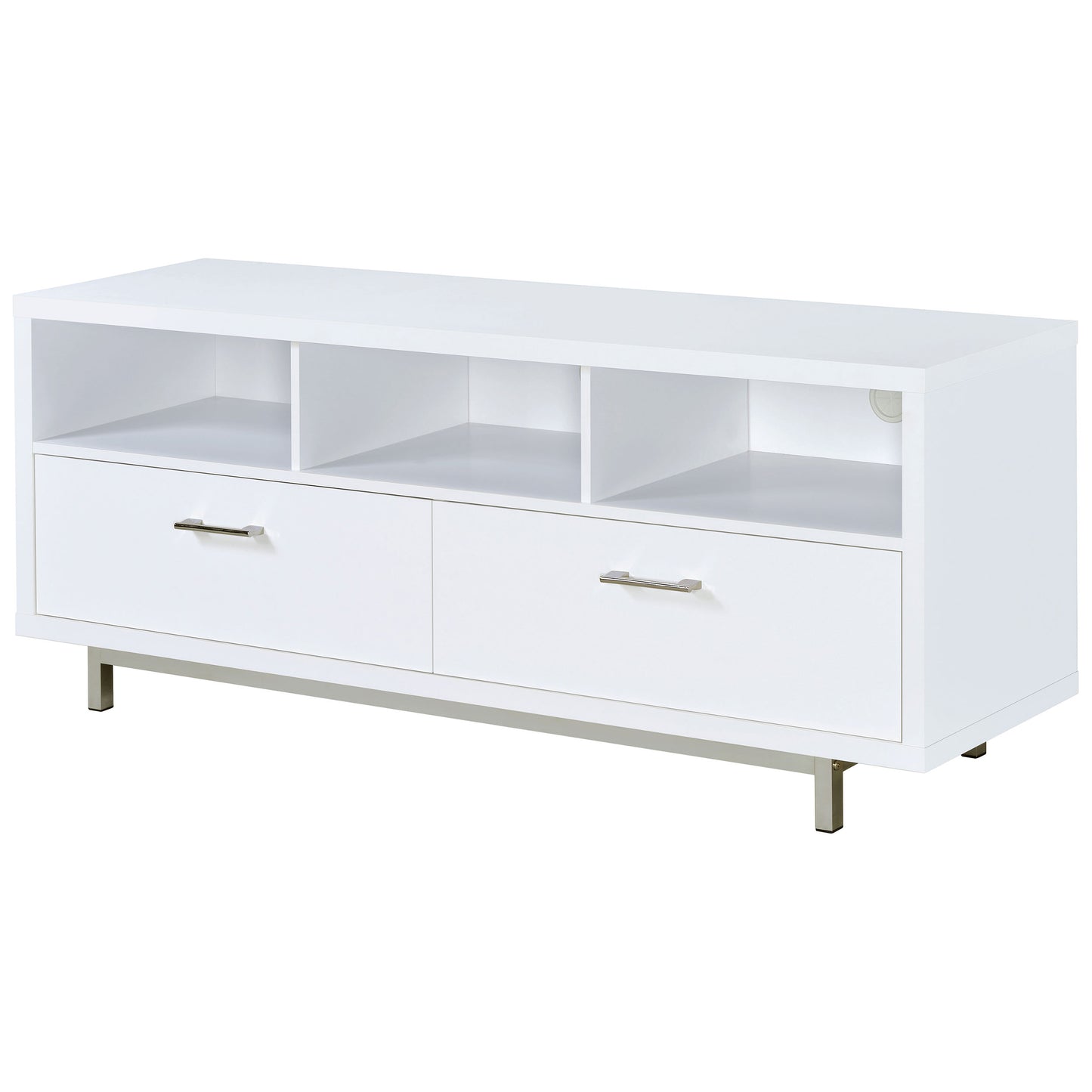 Casey 2-drawer Engineered Wood 60" TV Stand White