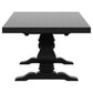 Florence 126-inch Extension Dining Table Distressed Black