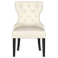 Baney Fabric Upholstered Dining Side Chair Beige and Black