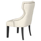 Baney Fabric Upholstered Dining Side Chair Beige and Black