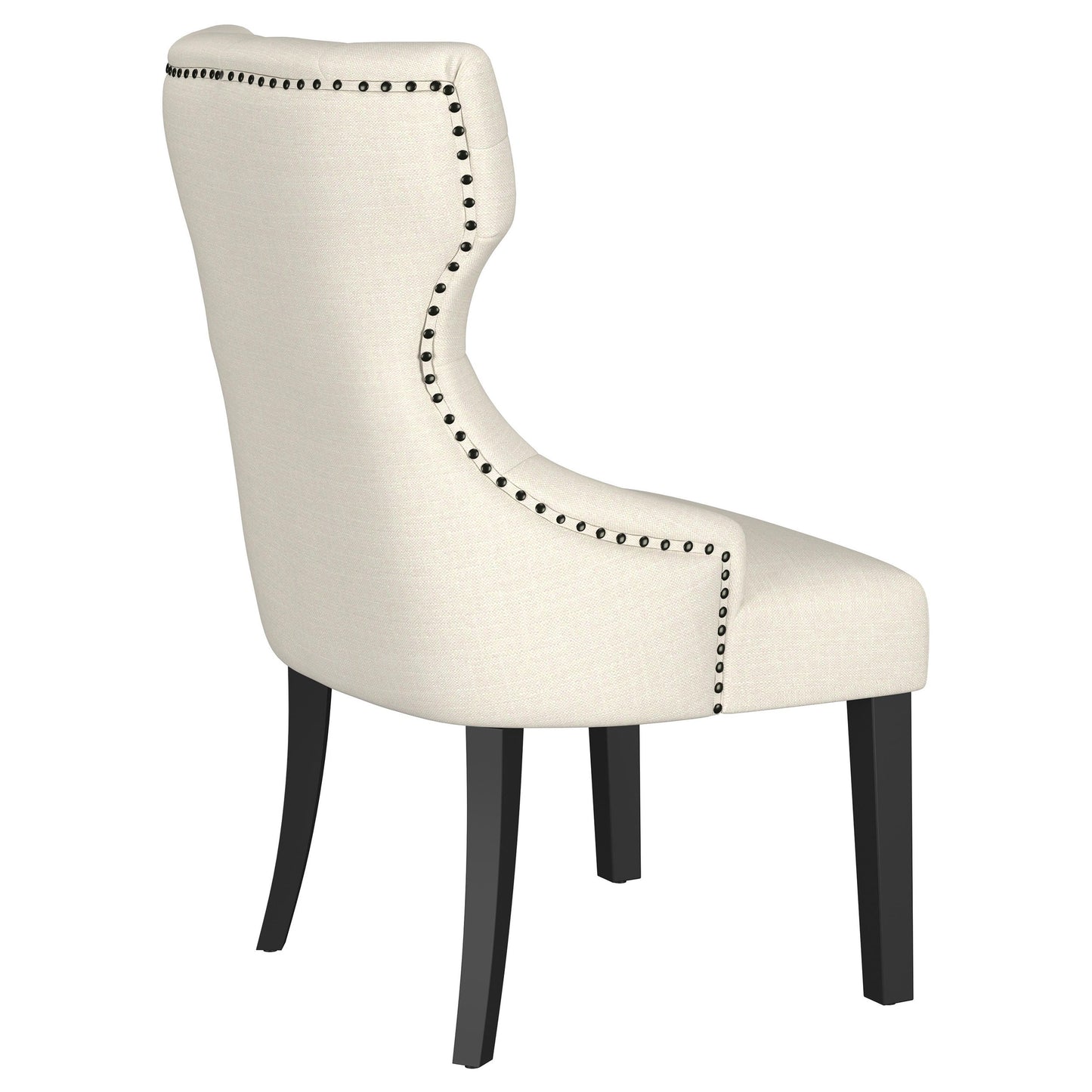 Baney Fabric Upholstered Dining Side Chair Beige and Black