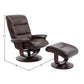 KNIGHT - ROBUST MANUAL RECLINING SWIVEL CHAIR AND OTTOMAN