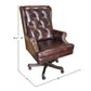 DC#112-HA - DESK CHAIR LEATHER DESK CHAIR