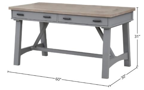 AMERICANA MODERN - DOVE 60 IN. WRITING DESK