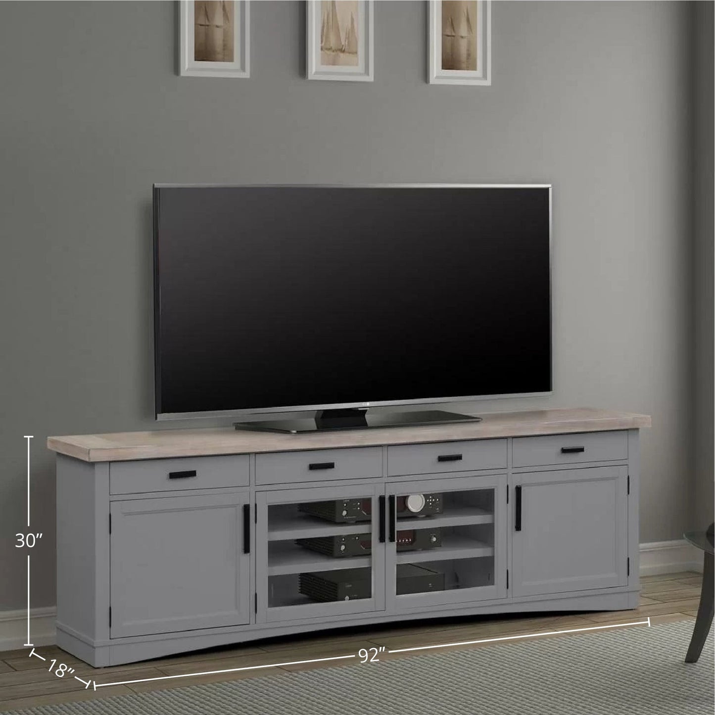 AMERICANA MODERN - DOVE 92 IN. TV CONSOLE