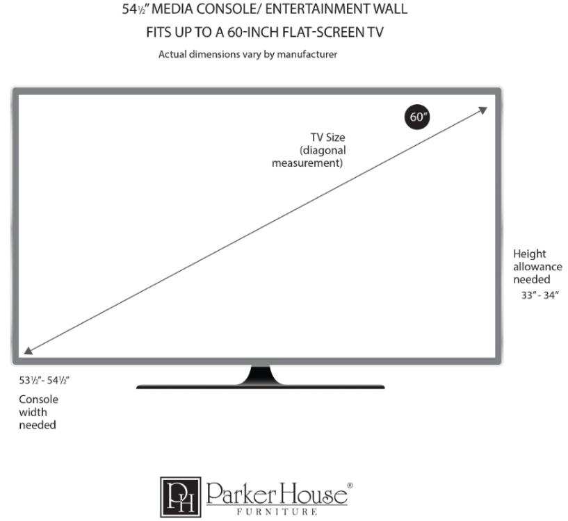 CAPE COD 4-PIECE 63" ENTERTAINMENT WALL