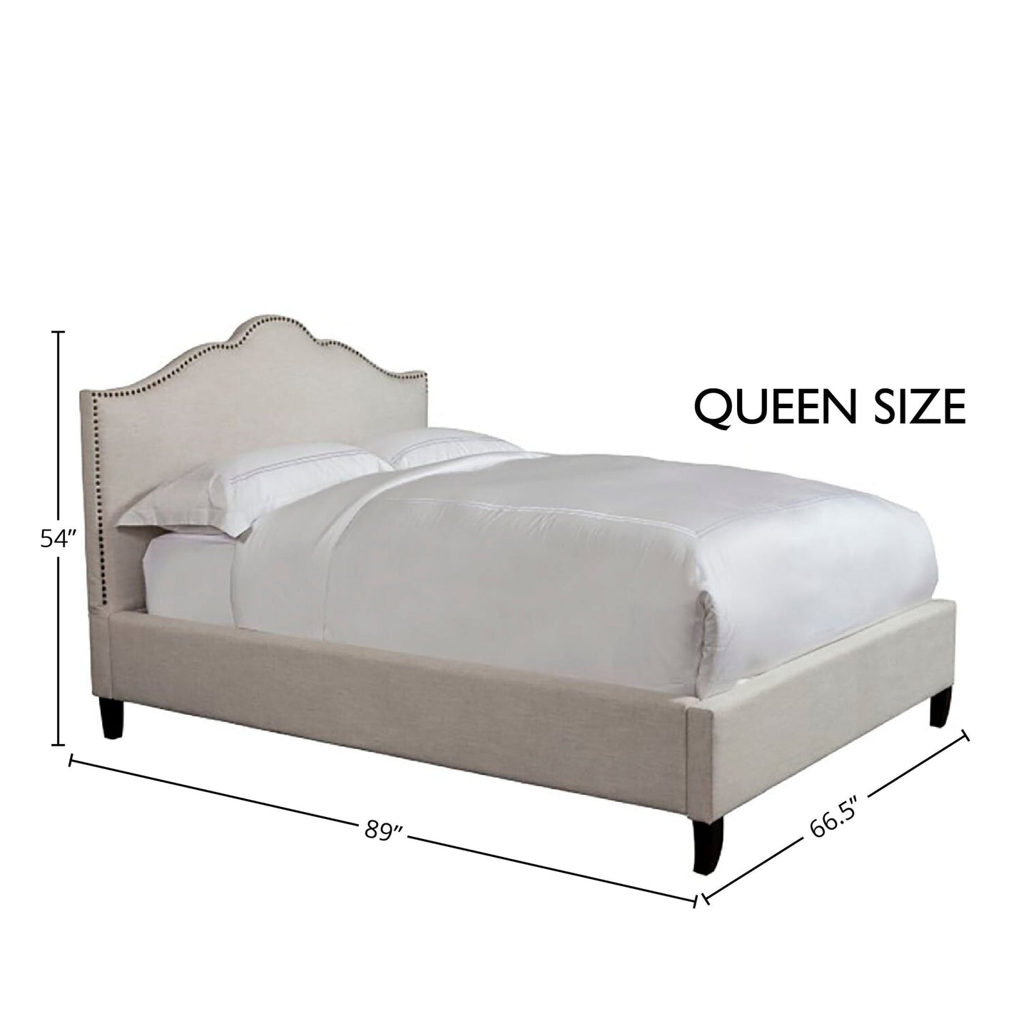 JAMIE - FLOUR QUEEN BED 5/0 (NATURAL)