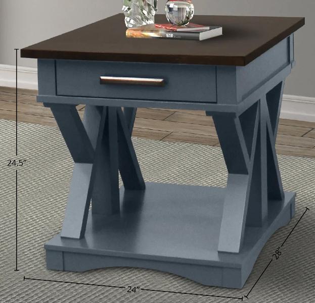 AMERICANA MODERN - DENIM END TABLE