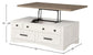 AMERICANA MODERN - COTTON COCKTAIL TABLE WITH LIFT TOP