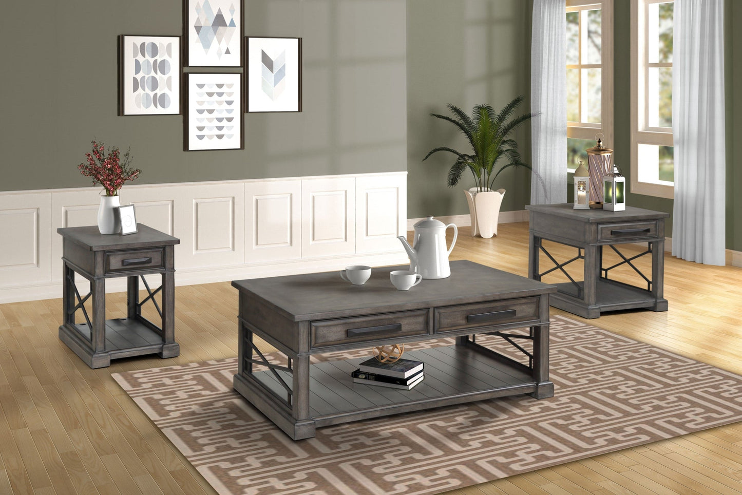 SUNDANCE - SMOKEY GREY END TABLE