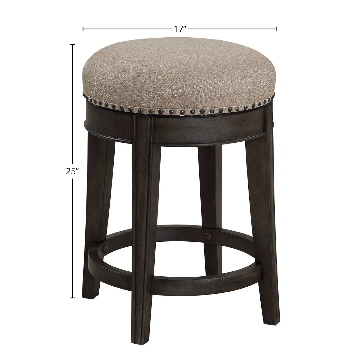 SUNDANCE - SMOKEY GREY SWIVEL STOOL