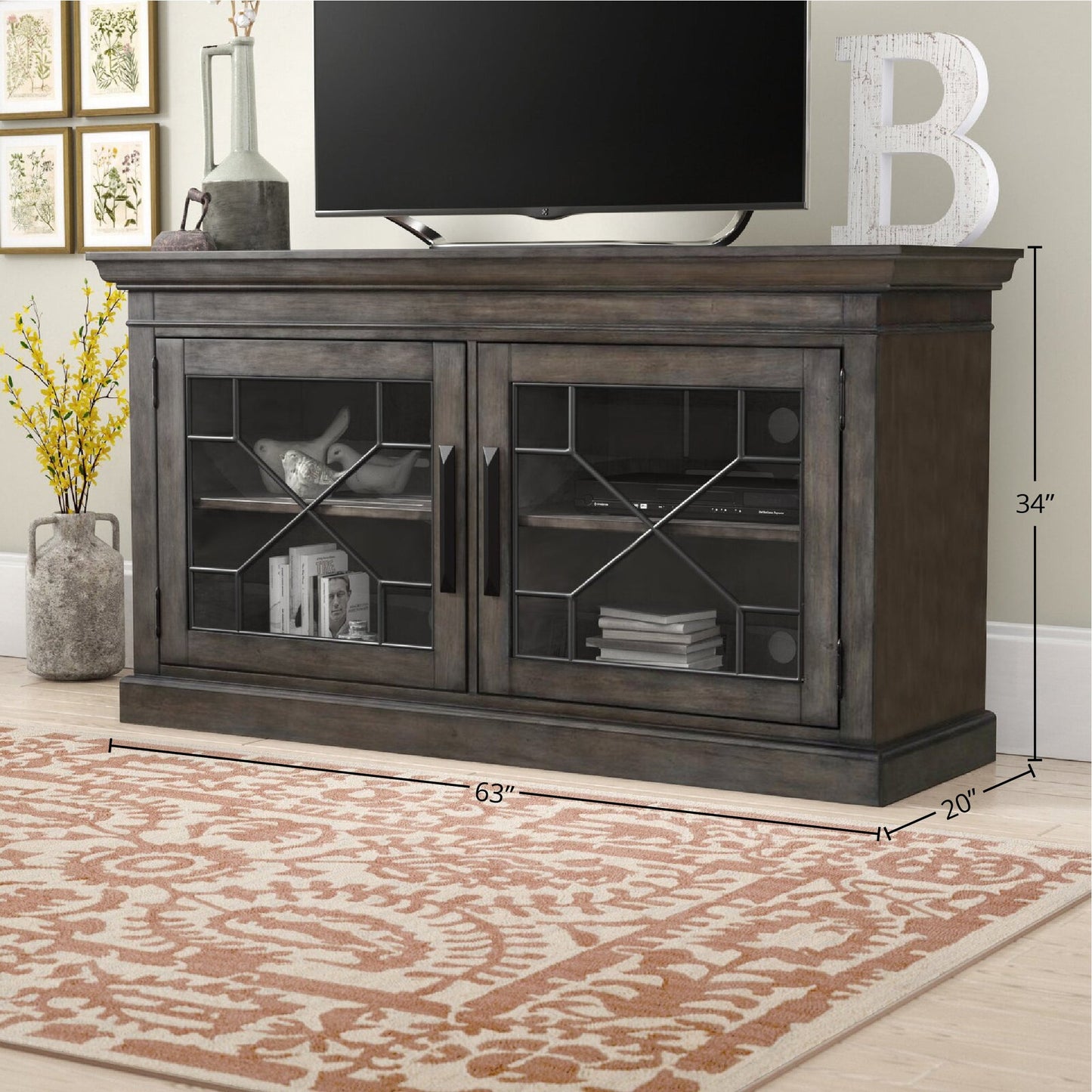 SUNDANCE - SMOKEY GREY 63 IN.TV CONSOLE