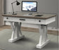 AMERICANA MODERN - COTTON 56 IN. POWER LIFT DESK (FROM 23 IN. TO 48.5 IN.) (AME#256T AND LIFT#200WHT)