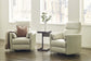 RADIUS - FLORENCE IVORY - POWERED BY FREEMOTION POWER CORDLESS SWIVEL GLIDER RECLINER