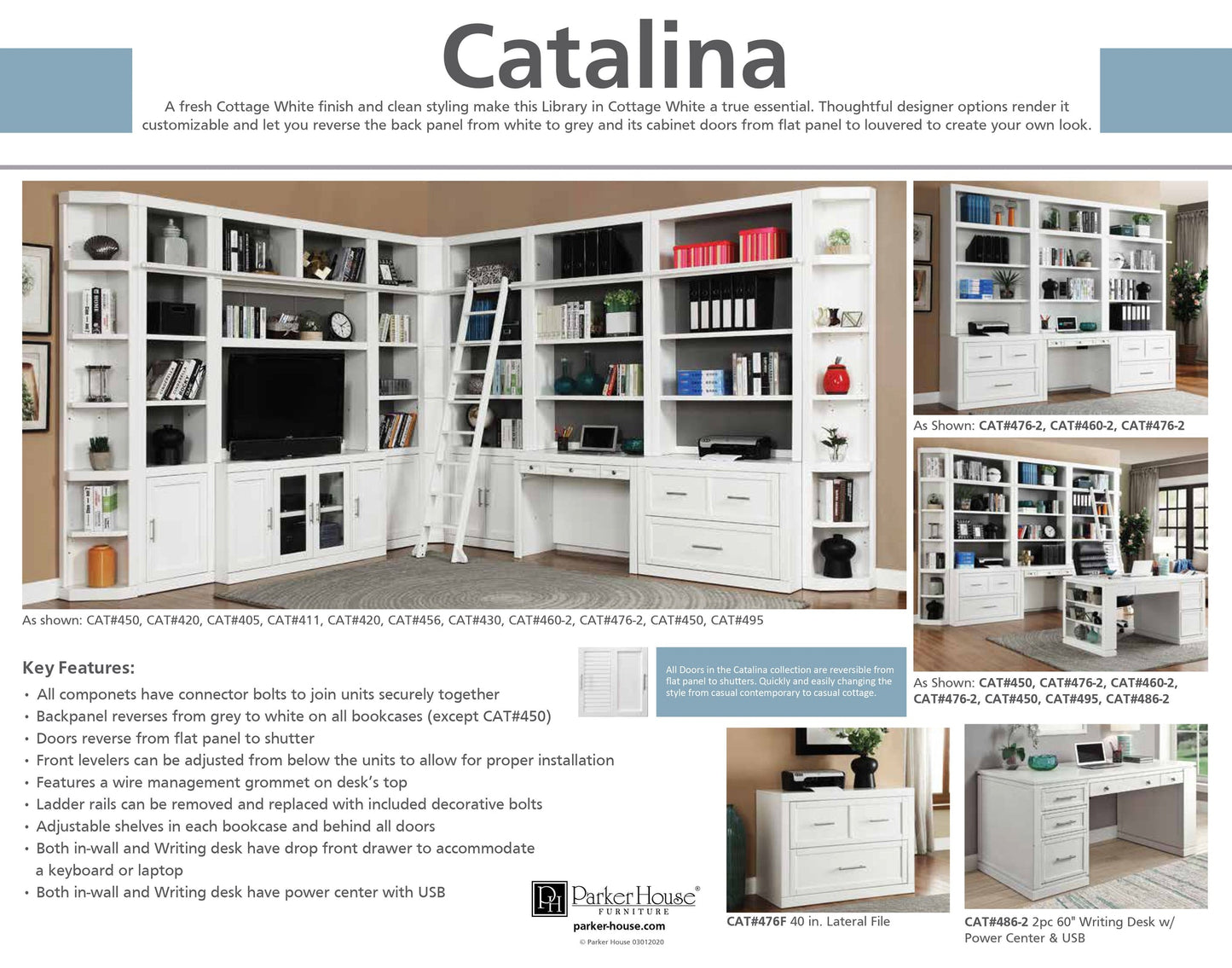 CATALINA 13 PIECE CORNER LIBRARY WALL