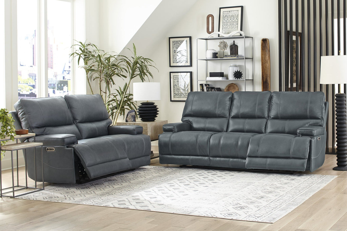 WHITMAN - VERONA AZURE - POWERED BY FREEMOTION POWER RECLINING COLLECTION