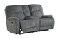 COOPER - SHADOW GREY MANUAL CONSOLE LOVESEAT