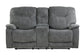 COOPER - SHADOW GREY MANUAL CONSOLE LOVESEAT