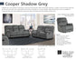 COOPER - SHADOW GREY MANUAL CONSOLE LOVESEAT