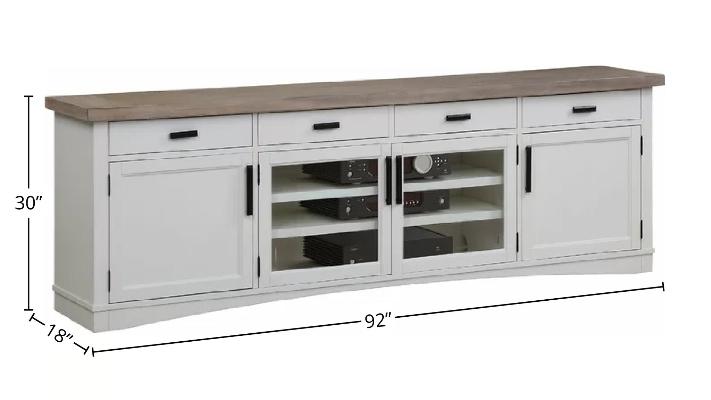 AMERICANA MODERN - COTTON 92 IN. TV CONSOLE