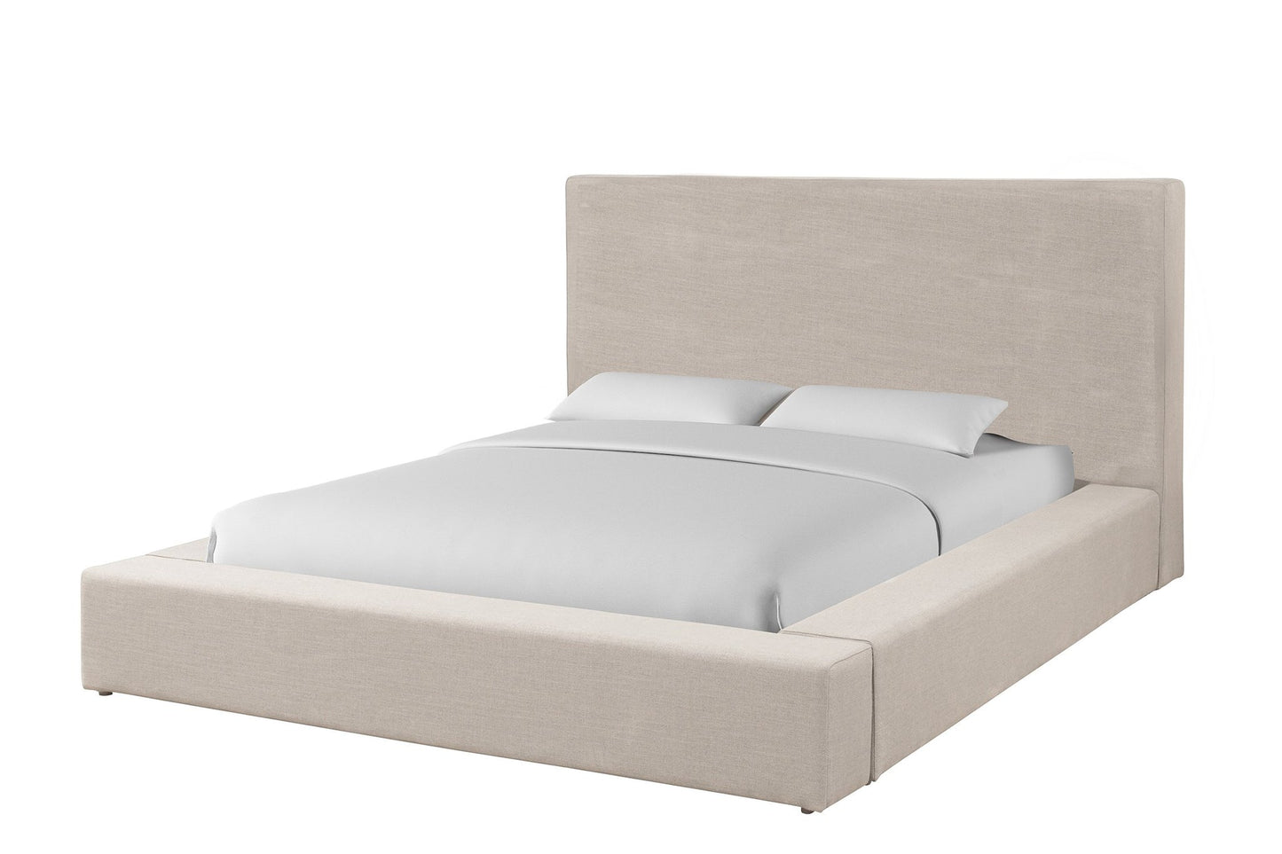 HEAVENLY - FLAX NATURAL KING BED WITH COMFORT PILLOWS 6/6