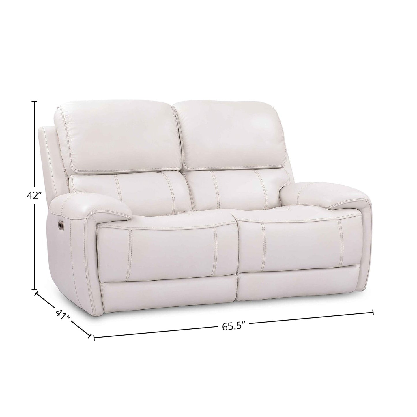 EMPIRE - VERONA IVORY POWER LOVESEAT