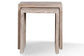 CROSSINGS EDEN CHAIRSIDE NESTING TABLE