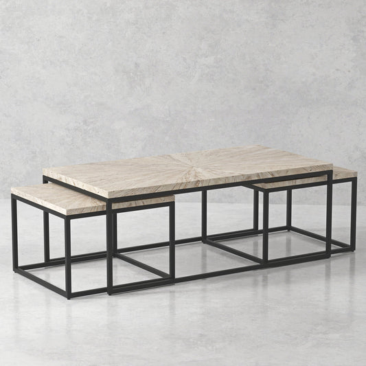 CROSSINGS MONACO RECTANGULAR NESTING COCKTAIL TABLE