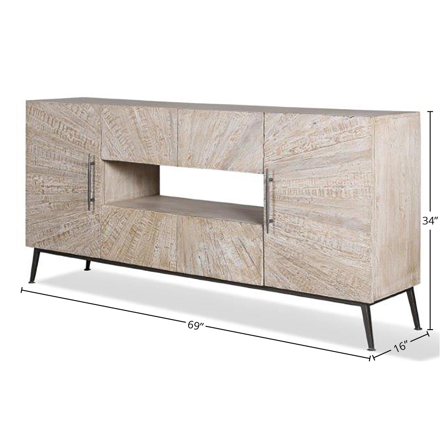 CROSSINGS MONACO 69 IN. TV CONSOLE