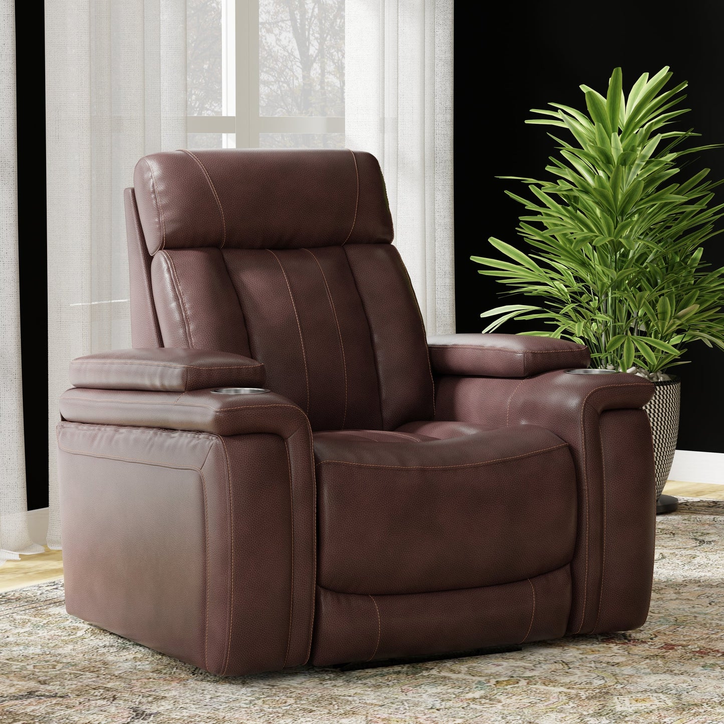 ROYCE - FANTOM BROWN POWER RECLINER