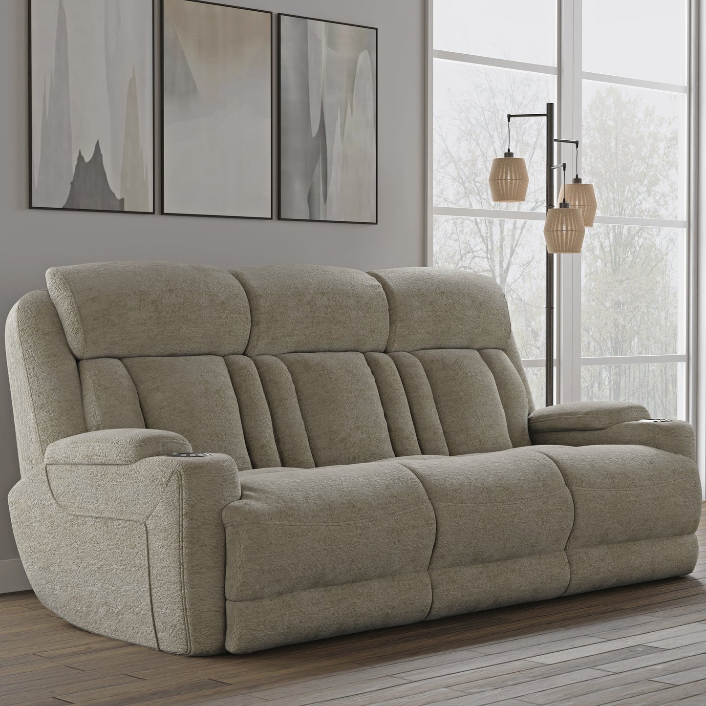 DALTON - LUCKY FAWN POWER SOFA