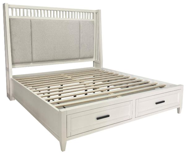 AMERICANA MODERN BEDROOM QUEEN 5/0 SHELTER BED (1250HB/1250FB/125066R)