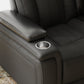 ROYCE - MIDNIGHT POWER DROP DOWN CONSOLE SOFA