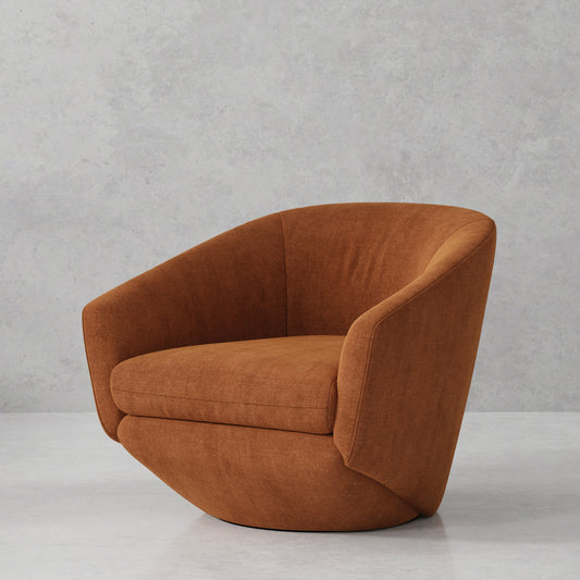 THE TWIST - ELISE RUST ACCENT SWIVEL CHAIR