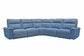 PERIMETER - MAGIC DENIM 5PC MODULAR POWER RECLINING SECTIONAL (811LPH, 810P, 850, 840, 811RPH)