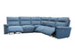 PERIMETER - MAGIC DENIM 5PC MODULAR POWER RECLINING SECTIONAL (811LPH, 810P, 850, 840, 811RPH)