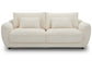 UTOPIA - MEGA IVORY SOFA - 2 CUSHION SEAT WITH LUMBAR PILLOW