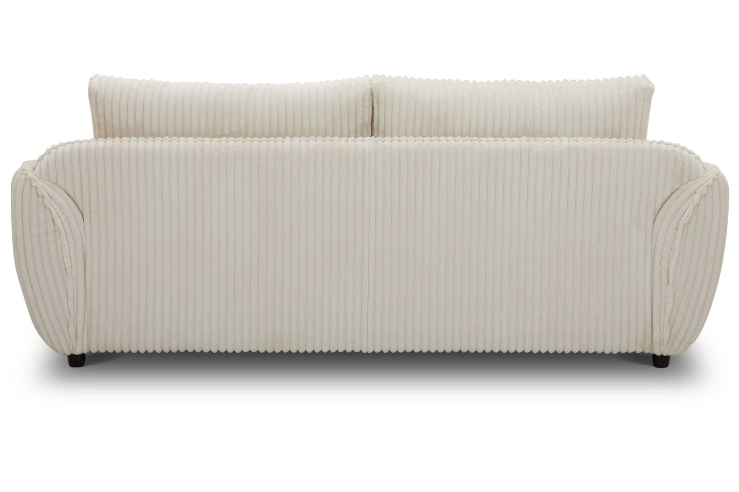 UTOPIA - MEGA IVORY SOFA - 2 CUSHION SEAT WITH LUMBAR PILLOW