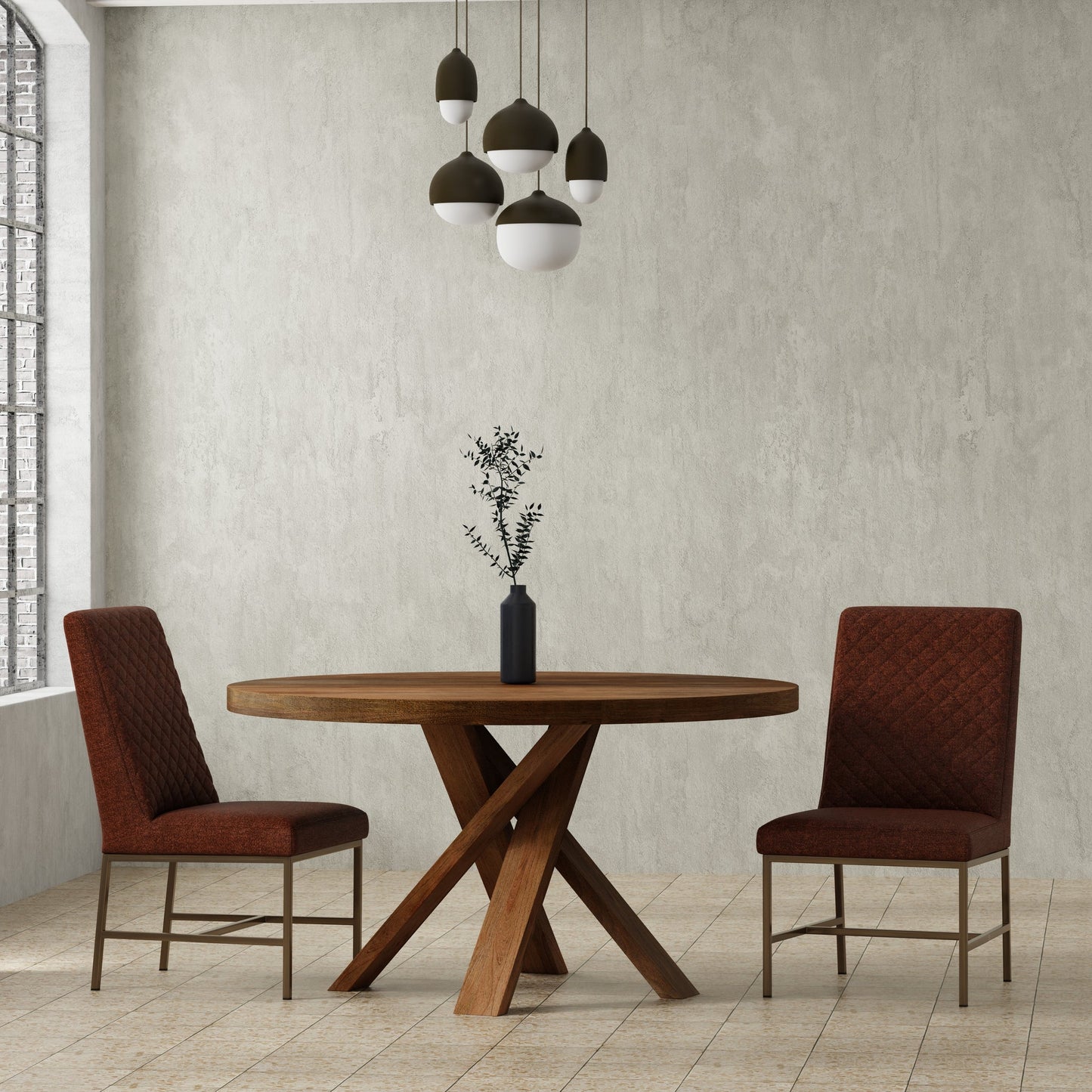 DIAMOND ELISE RUST DINING CHAIR (2/CTN - SOLD IN PAIRS)