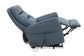 GEMINI - SOFT AZURE POWER LIFT RECLINER WITH ARTICULATING HEADREST