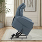 GEMINI - SOFT AZURE POWER LIFT RECLINER WITH ARTICULATING HEADREST