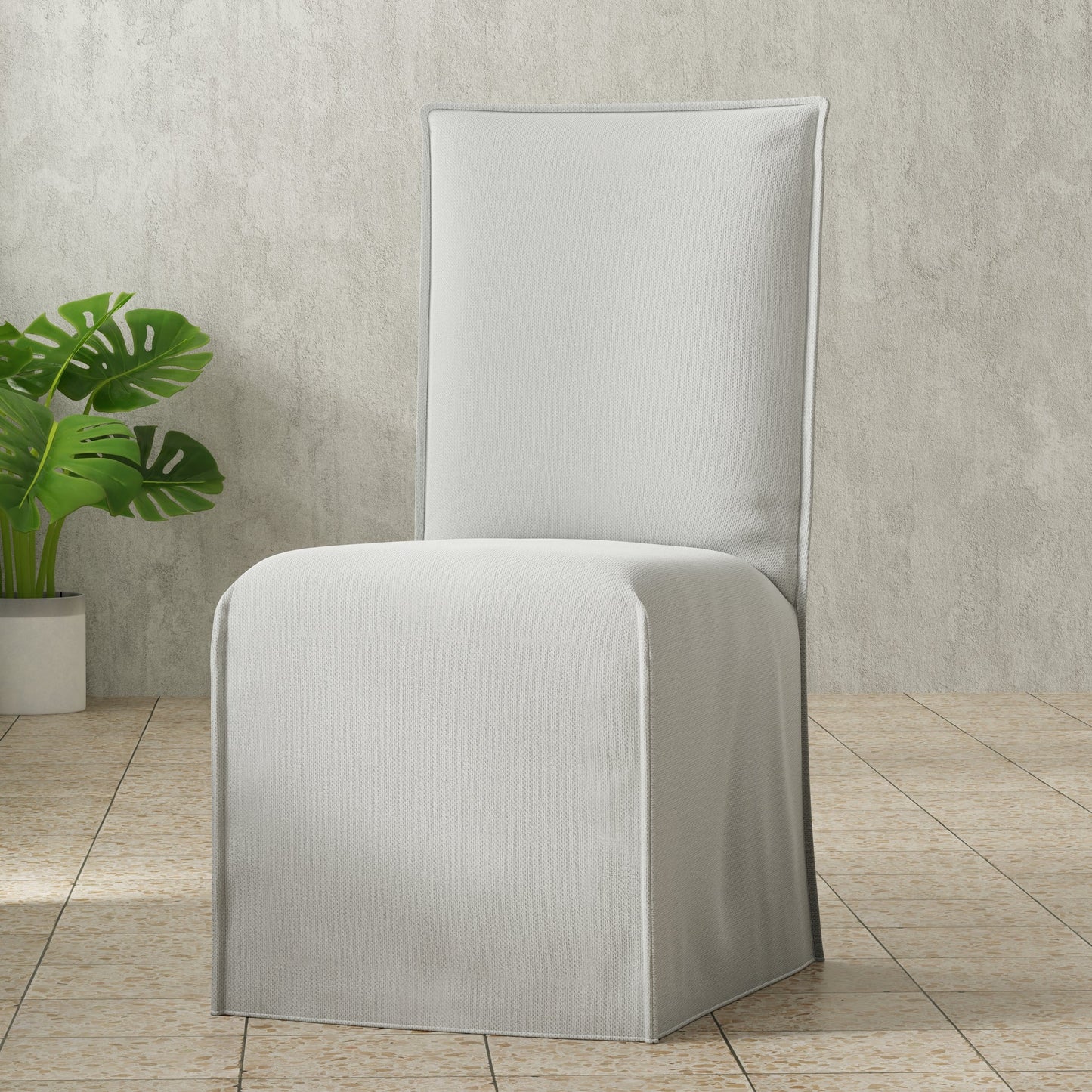 SLIPPER MATHIS IVORY DINING CHAIR - SET OF 2